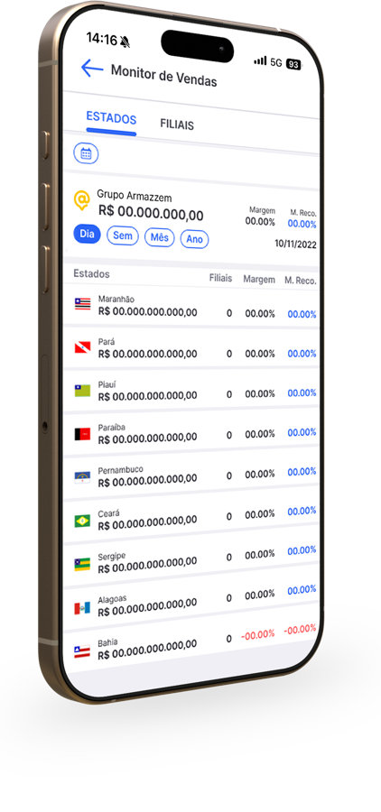 Tela do app Maestro: controle financeiro